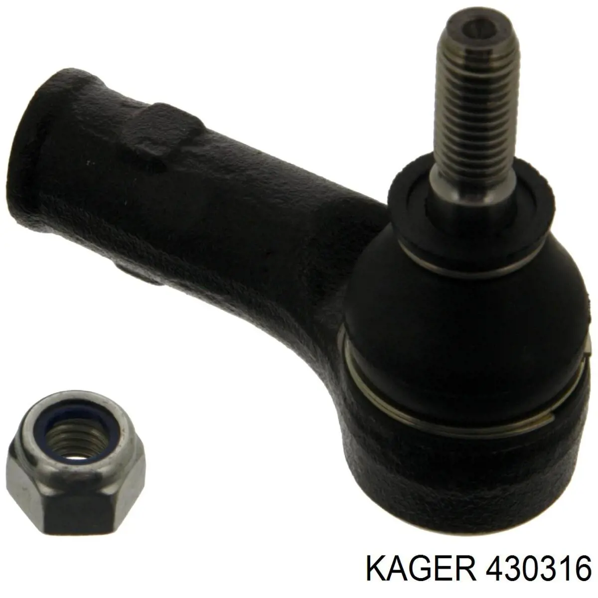 43-0316 Kager наконечник рулевой тяги внешний