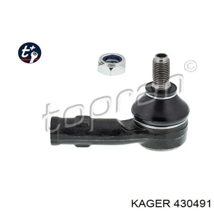 43-0491 Kager наконечник рулевой тяги внешний