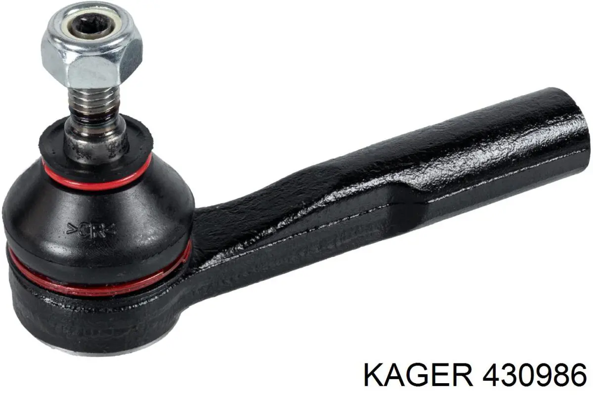 43-0986 Kager наконечник рулевой тяги внешний