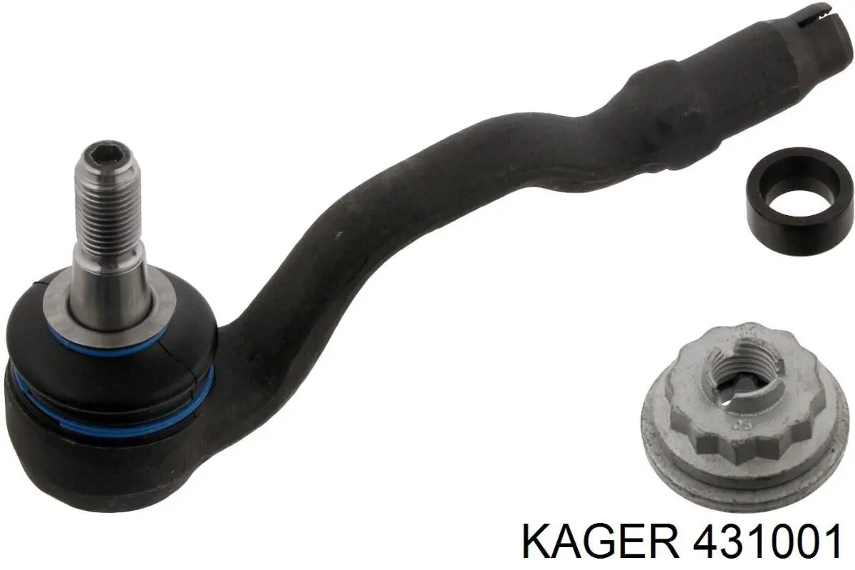 431001 Kager наконечник рулевой тяги внешний