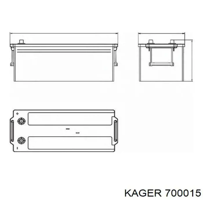 Аккумулятор Kager 700015
