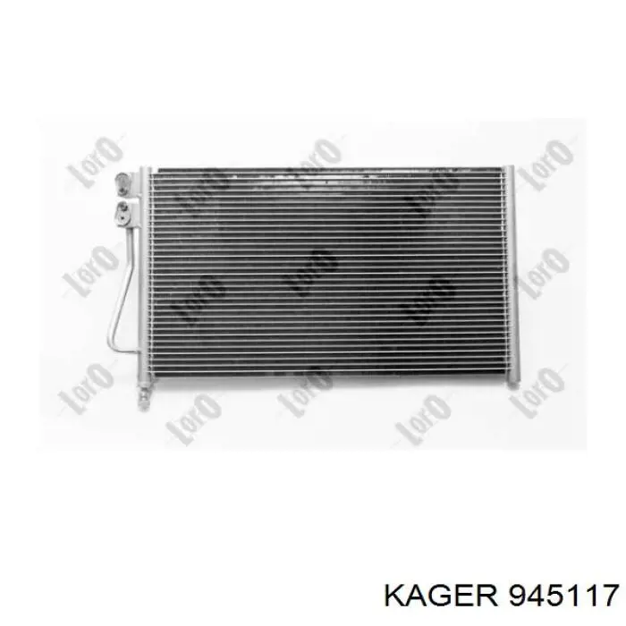 945117 Kager радиатор кондиционера