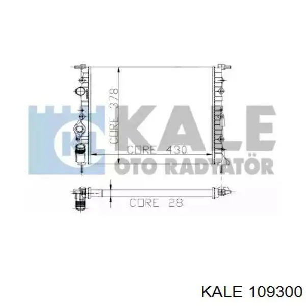 Радиатор 109300 Kale