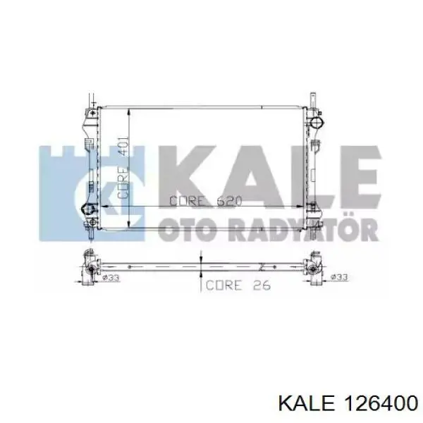 Радиатор 126400 Kale