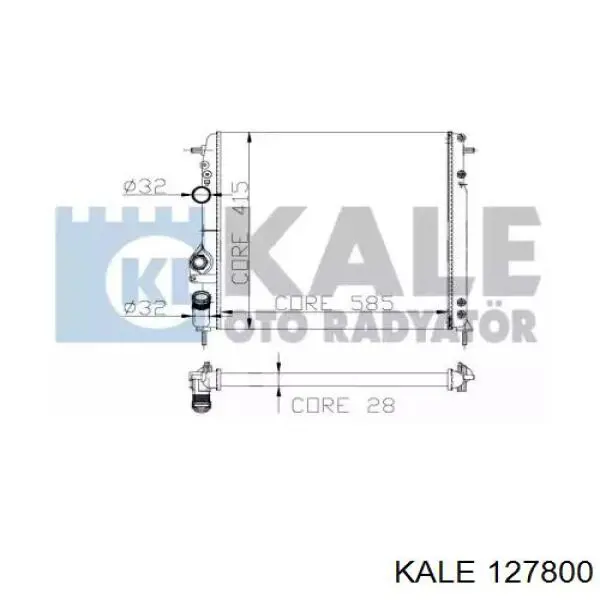 Радиатор 127800 Kale