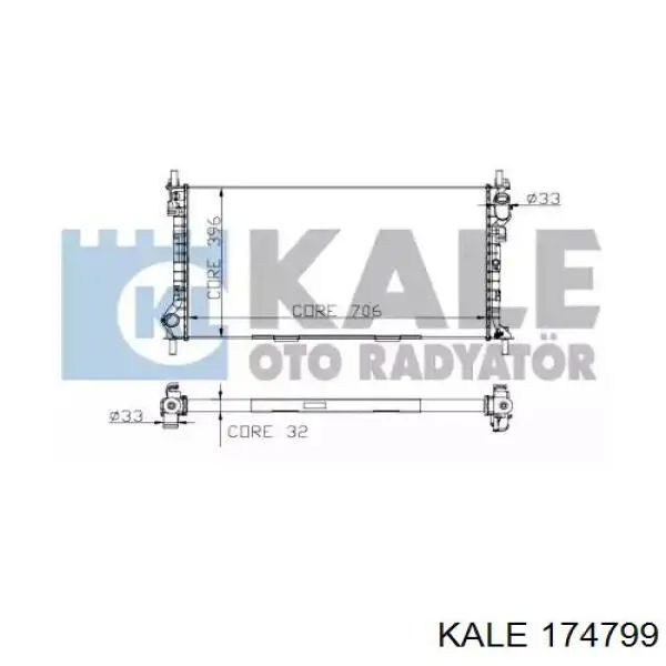 Радиатор 174799 Kale