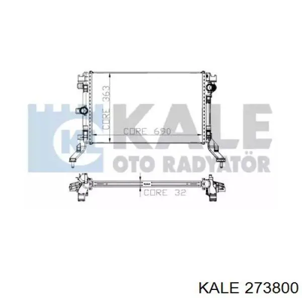 Радиатор 273800 Kale