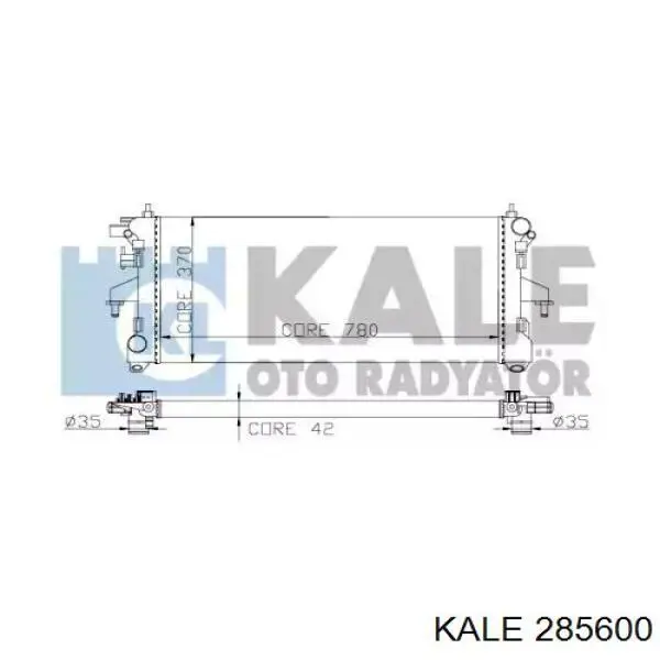 Радиатор 285600 Kale