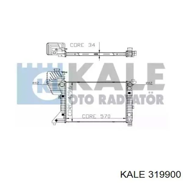 Купить 319900 Kale Радиатор водяной
