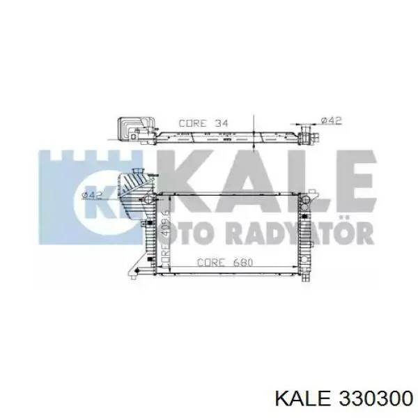 330300 Kale radiador de esfriamento de motor