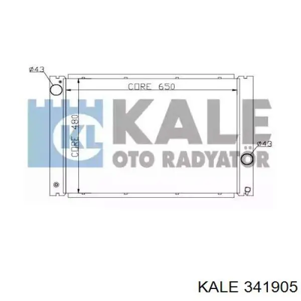 Радиатор 341905 Kale