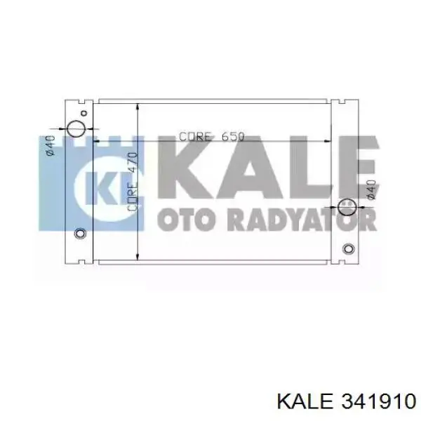 Радиатор 341910 Kale