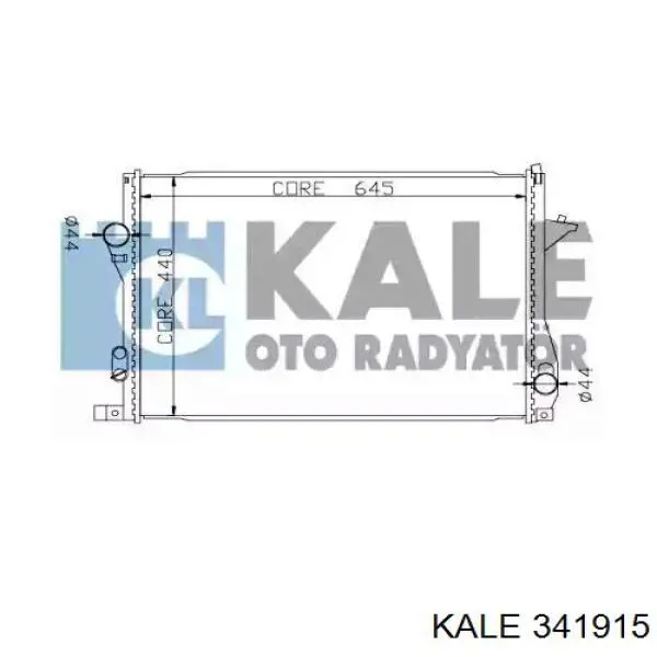 Радиатор 341915 Kale