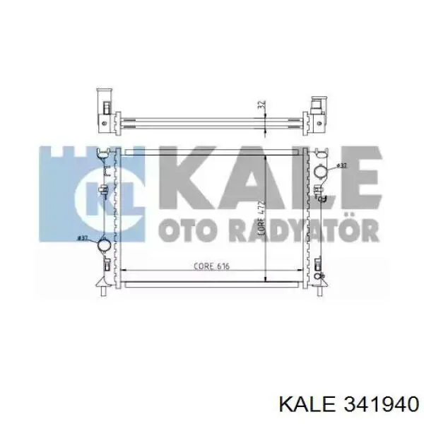 Радиатор 341940 Kale