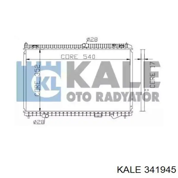 Радиатор 341945 Kale