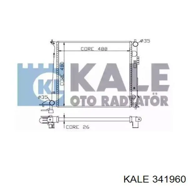 Радиатор 341960 Kale