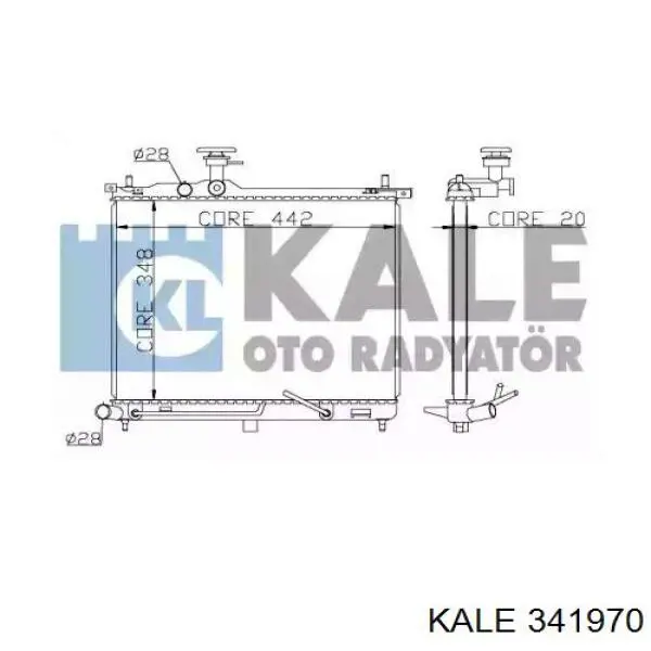 Радиатор 341970 Kale