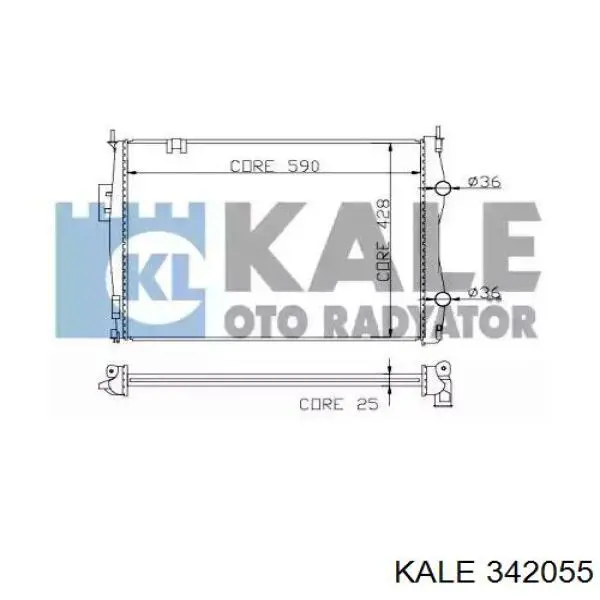 342055 Kale радиатор