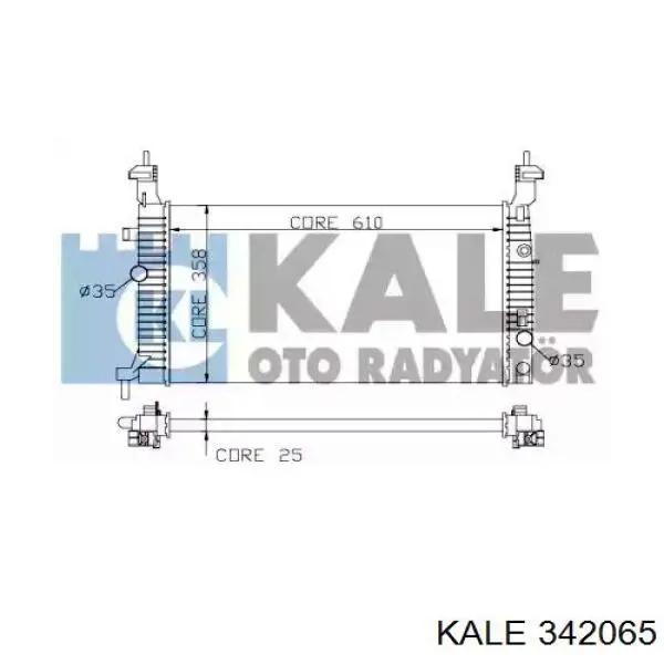 Радиатор 342065 Kale