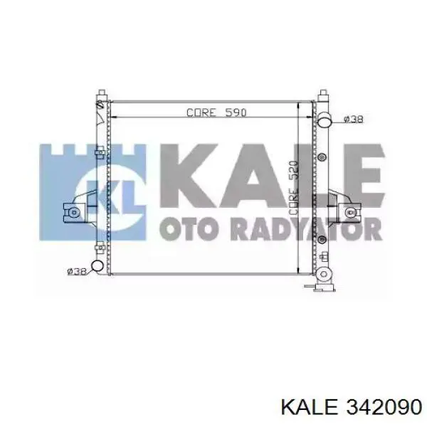 Радиатор 342090 Kale