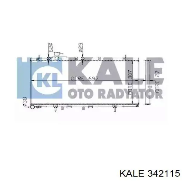 342115 Kale радиатор