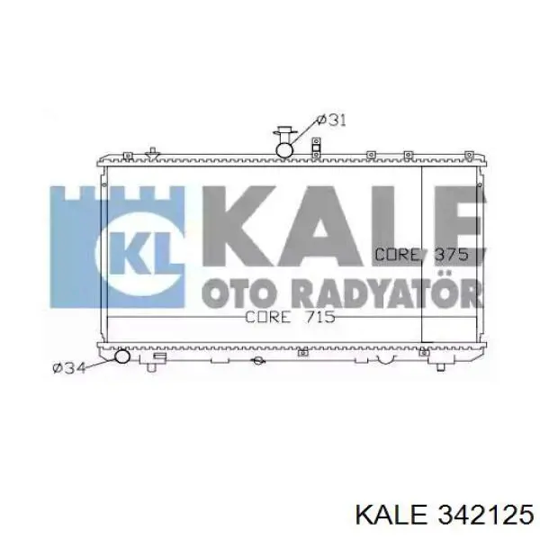 Радиатор 342125 Kale