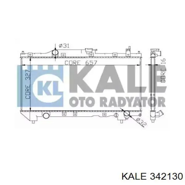 342130 Kale радиатор