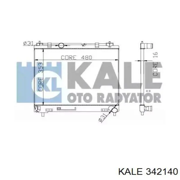 Радиатор 342140 Kale