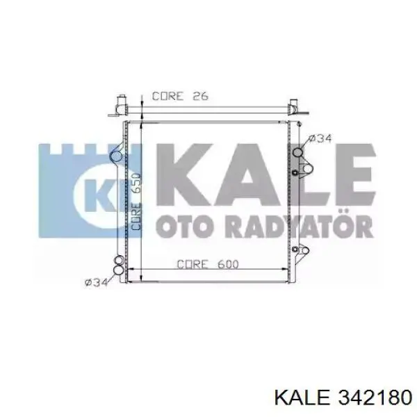 Купить 342180 Kale Радиатор водяной
