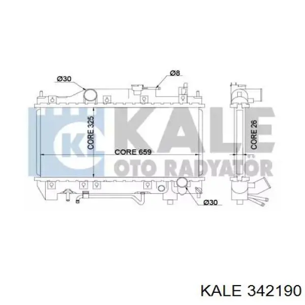 Радиатор 342190 Kale