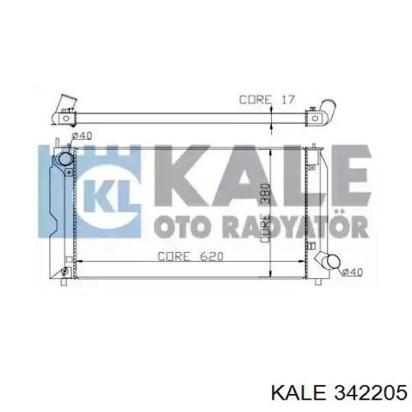 Радиатор 342205 Kale