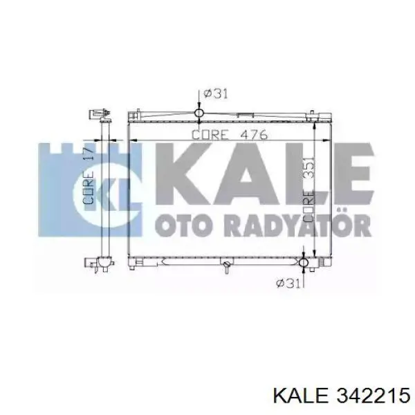 Радиатор 342215 Kale