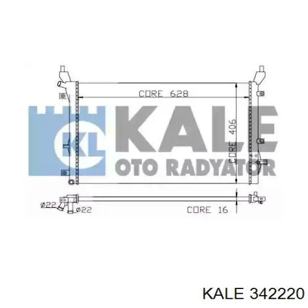 Радиатор 342220 Kale