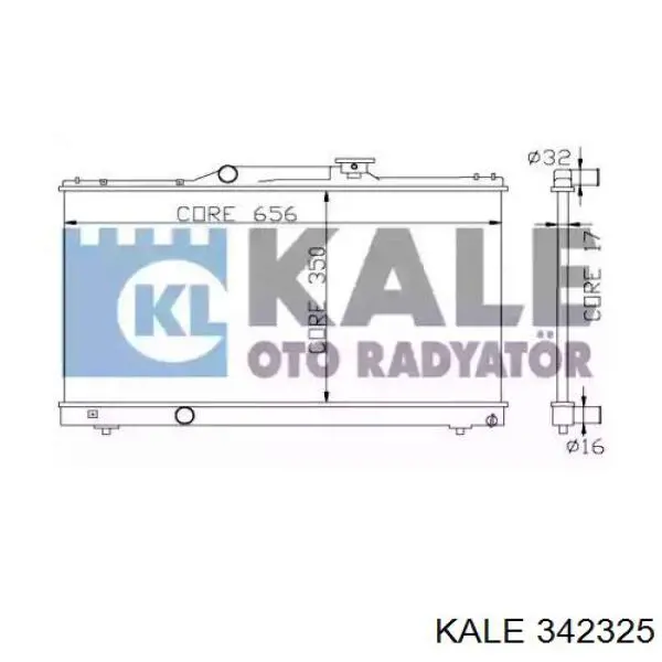 Радиатор 342325 Kale