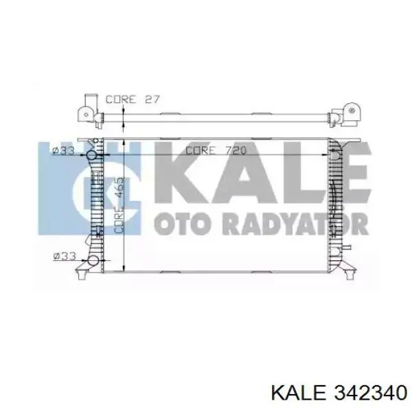 Радиатор 342340 Kale