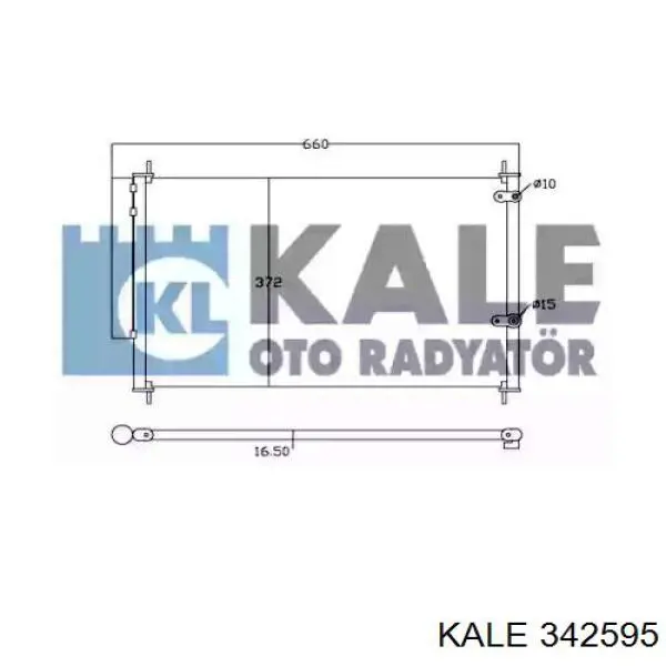 342595 Kale радиатор кондиционера