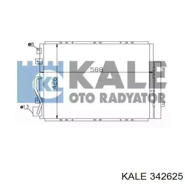 Радиатор кондиционера 342625 Kale