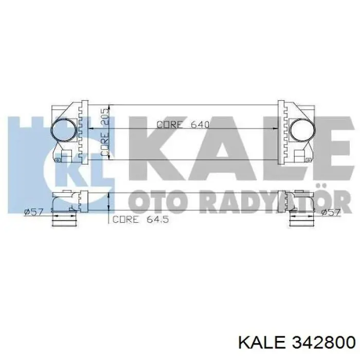 Система охлаждения наддувочного воздуха Kale 342800 цена, от 131.84 USD