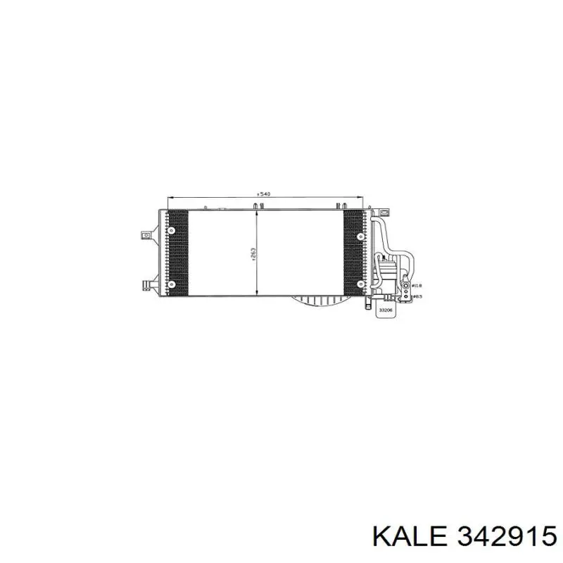 Купить 342915 Kale Радиатор системы охлаждения кондиционера