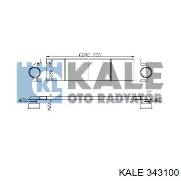 343100 Kale radiador de intercooler