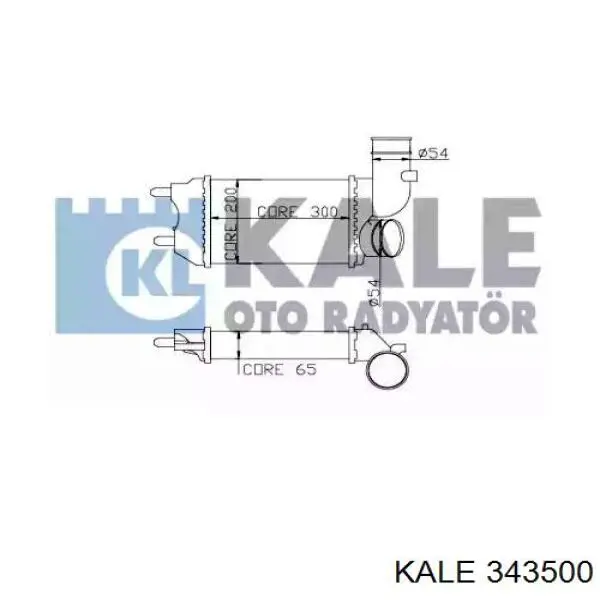 343500 Kale radiador de intercooler