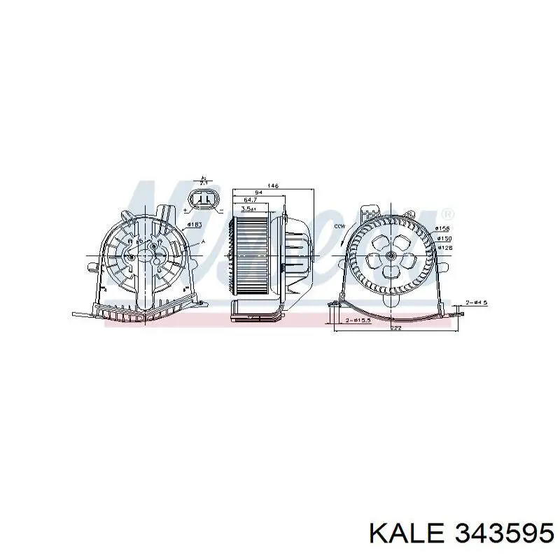 343595 Kale Электромотор печки