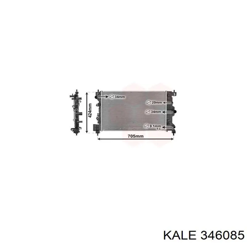 346085 Kale радиатор