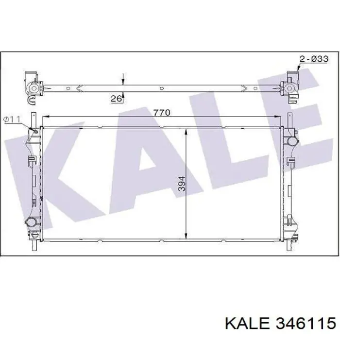 Радиатор 346115 Kale