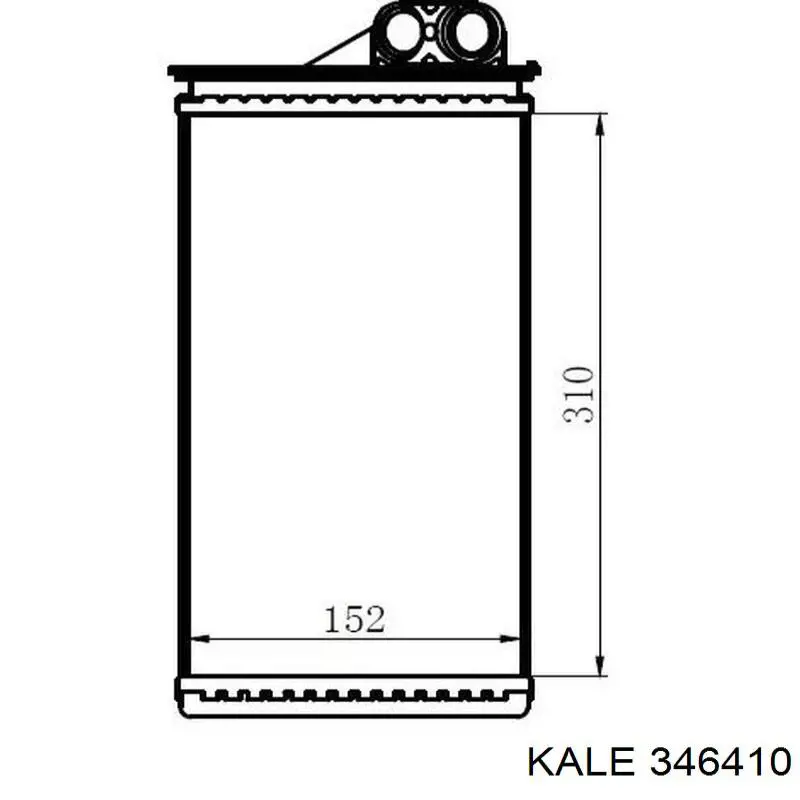 Радиатор печки 346410 Kale