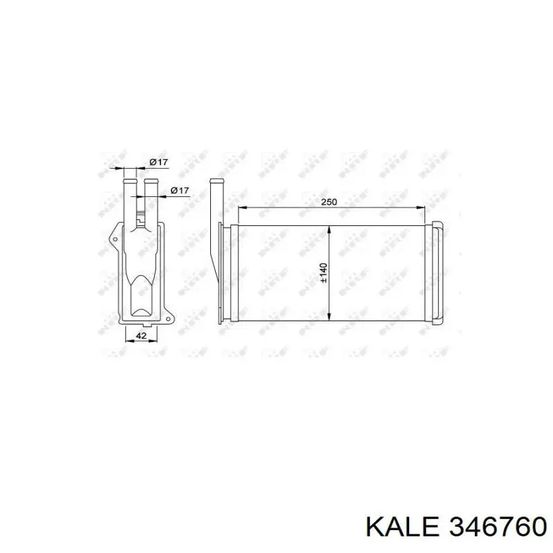 Купить 346760 Kale Радиатор печки