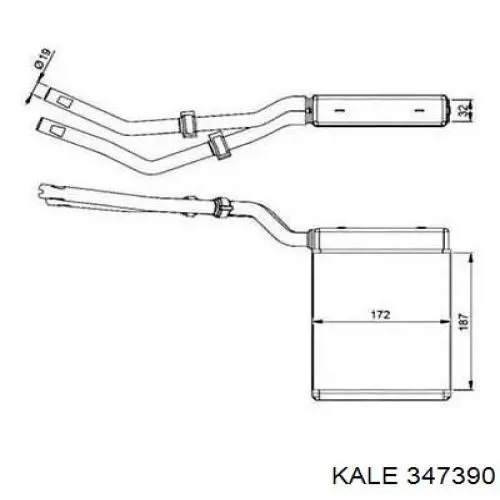 Radiador de calefacción 347390 Kale