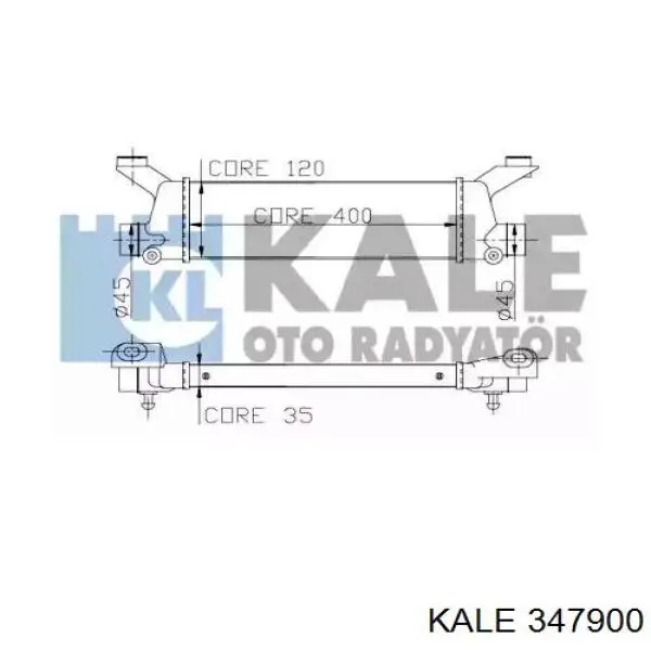 347900 Kale radiador de intercooler