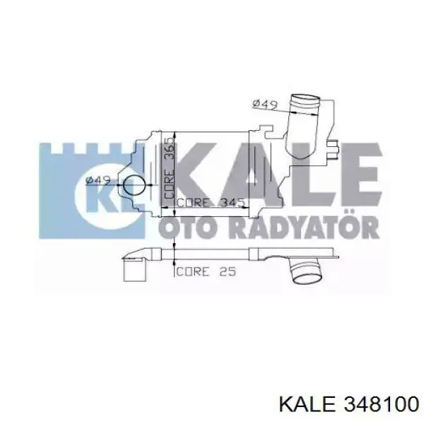 348100 Kale Охладитель наддувочного воздуха