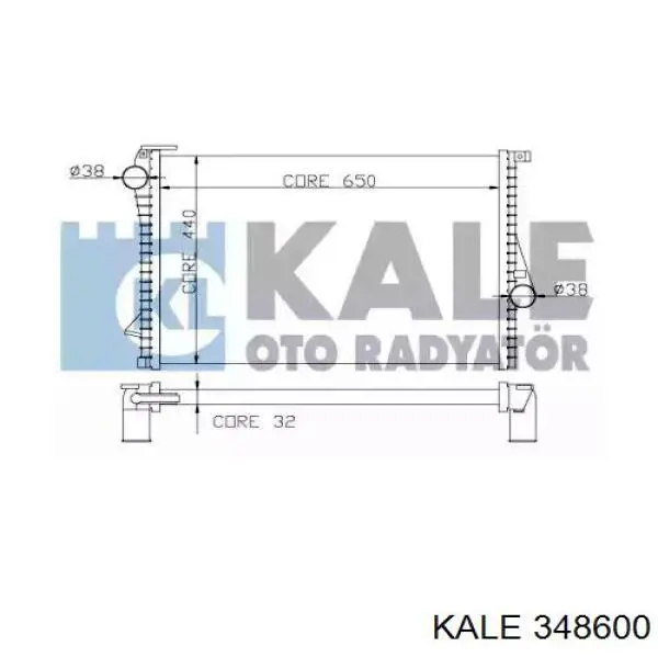 348600 Kale радиатор